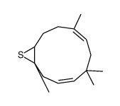 4,7,7,11-tetramethyl-12-thiabicyclo[9.1.0]dodeca-4,8-diene Structure