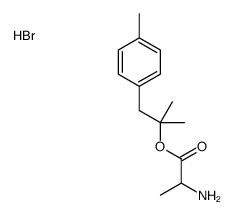 [1-[2-methyl-1-(4-methylphenyl)propan-2-yl]oxy-1-oxopropan-2-yl]azanium,bromide结构式