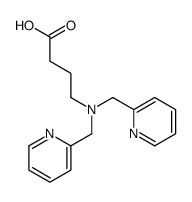 4-[bis(pyridin-2-ylmethyl)amino]butanoic acid Structure