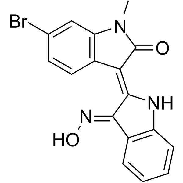 (2'Z,3'E)-6-溴-1-甲基靛红3'-肟(MeBIO)图片