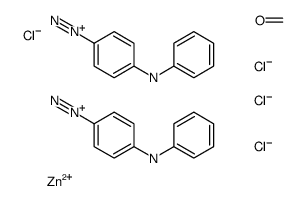 zinc,4-anilinobenzenediazonium,formaldehyde,tetrachloride Structure