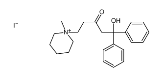 1-hydroxy-5-(1-methylpiperidin-1-ium-1-yl)-1,1-diphenylpentan-3-one,iodide Structure