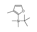 tert-butyl-dimethyl-(3-methylfuran-2-yl)silane Structure