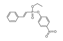 1-[ethoxy-[(E)-2-phenylethenyl]phosphoryl]oxy-4-nitrobenzene结构式