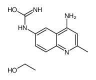(4-amino-2-methylquinolin-6-yl)urea,ethanol结构式