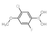 5-chloro-2-fluoro-4-methoxyphenylboronic acid结构式