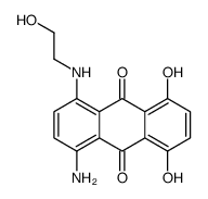1-amino-5,8-dihydroxy-4-[(2-hydroxyethyl)amino]anthraquinone结构式