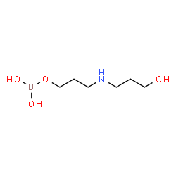 3-[[3-[(dihydroxyboryl)oxy]propyl]amino]propan-1-ol Structure