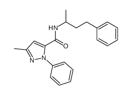 5-methyl-2-phenyl-N-(4-phenylbutan-2-yl)pyrazole-3-carboxamide Structure