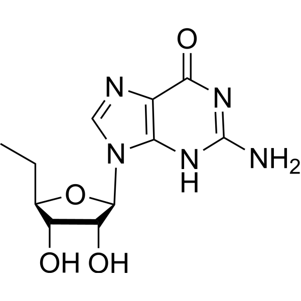 5'-脱氧-5'-碘鸟苷结构式