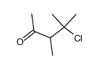 4-chloro-3,4-dimethyl-2-pentanone Structure
