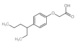 2-(4-hexan-3-ylphenoxy)acetic acid Structure