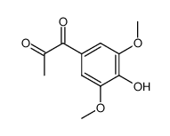 1-(4-hydroxy-3,5-dimethoxy-phenyl)-propane-1,2-dione结构式