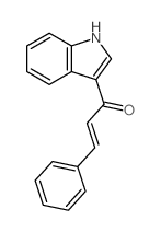 (E)-1-(1H-indol-3-yl)-3-phenyl-prop-2-en-1-one Structure