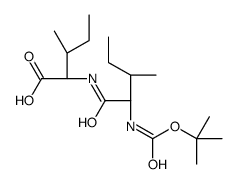 (2S,3S)-3-methyl-2-[[(2S,3S)-3-methyl-2-[(2-methylpropan-2-yl)oxycarbonylamino]pentanoyl]amino]pentanoic acid结构式
