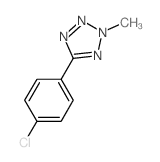 2H-Tetrazole,5-(4-chlorophenyl)-2-methyl-结构式