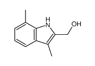 (3,7-dimethyl-1H-indol-2-yl)methanol结构式