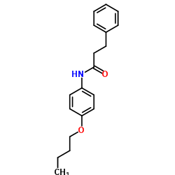 N-(4-Butoxyphenyl)-3-phenylpropanamide结构式