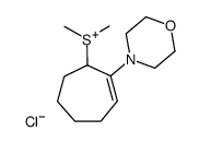 dimethyl-(2-morpholin-4-yl-cyclohept-2-enyl)-sulfonium, chloride结构式