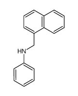 N-(Naphthalen-1-ylmethyl)benzenamine结构式