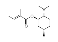 (-)-menthyl (Z)-2-methyl-2-butenoate结构式