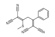 2-Methylthio-4-phenyl-penta-1,4-dien-1,1,5,5-tetracarbonitril Structure