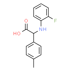 (2-FLUORO-PHENYLAMINO)-P-TOLYL-ACETIC ACID结构式