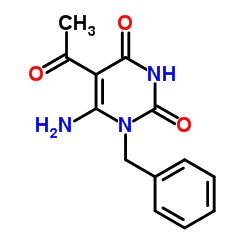 5-ACETYL-6-AMINO-1-BENZYLPYRIMIDINE-2,4(1H,3H)-DIONE Structure