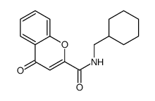 N-(cyclohexylmethyl)-4-oxochromene-2-carboxamide Structure