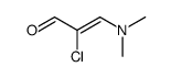 2-chloro-3-(N,N-dimethylamino)acrylaldehyde结构式