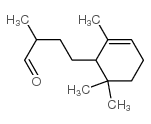 alpha,2,6,6-tetramethyl-2-cyclohexene-1-butyraldehyde Structure