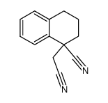 1-(cyanomethyl)-1,2,3,4-tetrahydronaphthalene-1-carbonitrile结构式