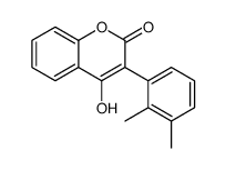 3-(2,3-dimethylphenyl)-2-hydroxy-chromen-4-one结构式