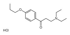 3-(diethylamino)-1-(4-propoxyphenyl)propan-1-one,hydrochloride结构式