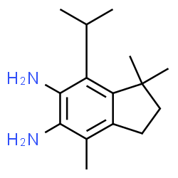 5,6-Indandiamine,7-isopropyl-1,1,4-trimethyl- (7CI,8CI) structure