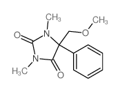 5-(methoxymethyl)-1,3-dimethyl-5-phenyl-imidazolidine-2,4-dione Structure