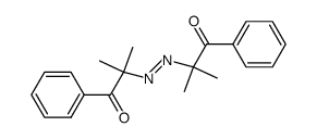 (E)-2,2'-(diazene-1,2-diyl)bis(2-methyl-1-phenylpropan-1-one) Structure