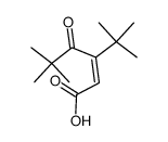 3-tert-butyl-5,5-dimethyl-4-oxo-hex-2c-enoic acid Structure