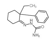 [(2-ethyl-2-phenyl-cyclohexylidene)amino]urea结构式