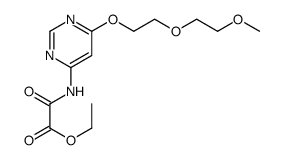 ethyl 2-[[6-[2-(2-methoxyethoxy)ethoxy]pyrimidin-4-yl]amino]-2-oxoacetate Structure