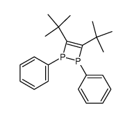 1,2-diphenyl-3,4-di-t-butyldiphosphete Structure