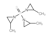 Phosphine sulfide, tris(2-methyl-1-aziridinyl)- (8CI)结构式