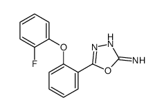 5-[2-(2-fluorophenoxy)phenyl]-1,3,4-oxadiazol-2-amine结构式