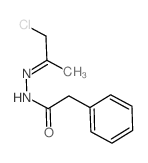 N-(1-chloropropan-2-ylideneamino)-2-phenyl-acetamide Structure