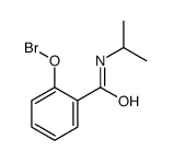 [2-(propan-2-ylcarbamoyl)phenyl] hypobromite Structure