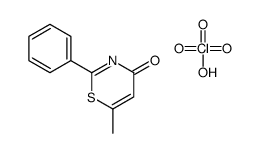 6-methyl-2-phenyl-1,3-thiazin-4-one,perchloric acid结构式