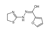 N'-(4,5-dihydro-1,3-thiazol-2-yl)furan-2-carbohydrazide结构式