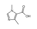 1,4-二甲基-1H-咪唑-5-羧酸结构式