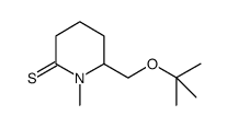 2-Piperidinethione,6-[(1,1-dimethylethoxy)methyl]-1-methyl-结构式