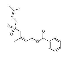 (Z)-1-(3'methylbut-2'-en-1'-yl)sulfonyl-4-benzoyloxy-2-methylbut-2-ene结构式